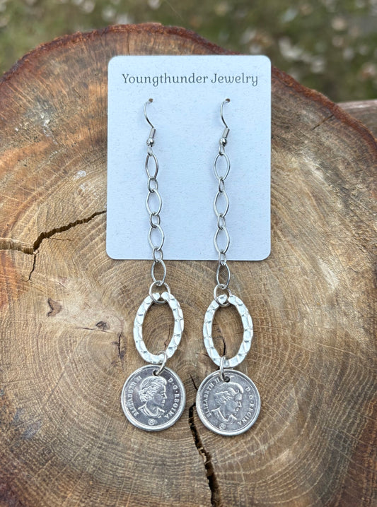 Canadian Dime Earrings