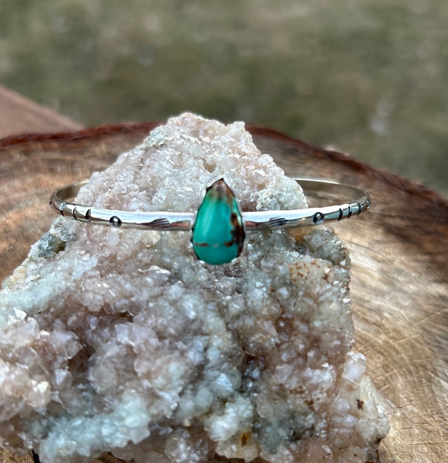 Ben’s Mine Turquoise and Silver Bracelet (med/large)