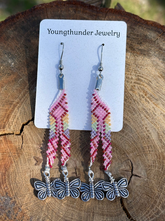 Pink Paaxge Earrings