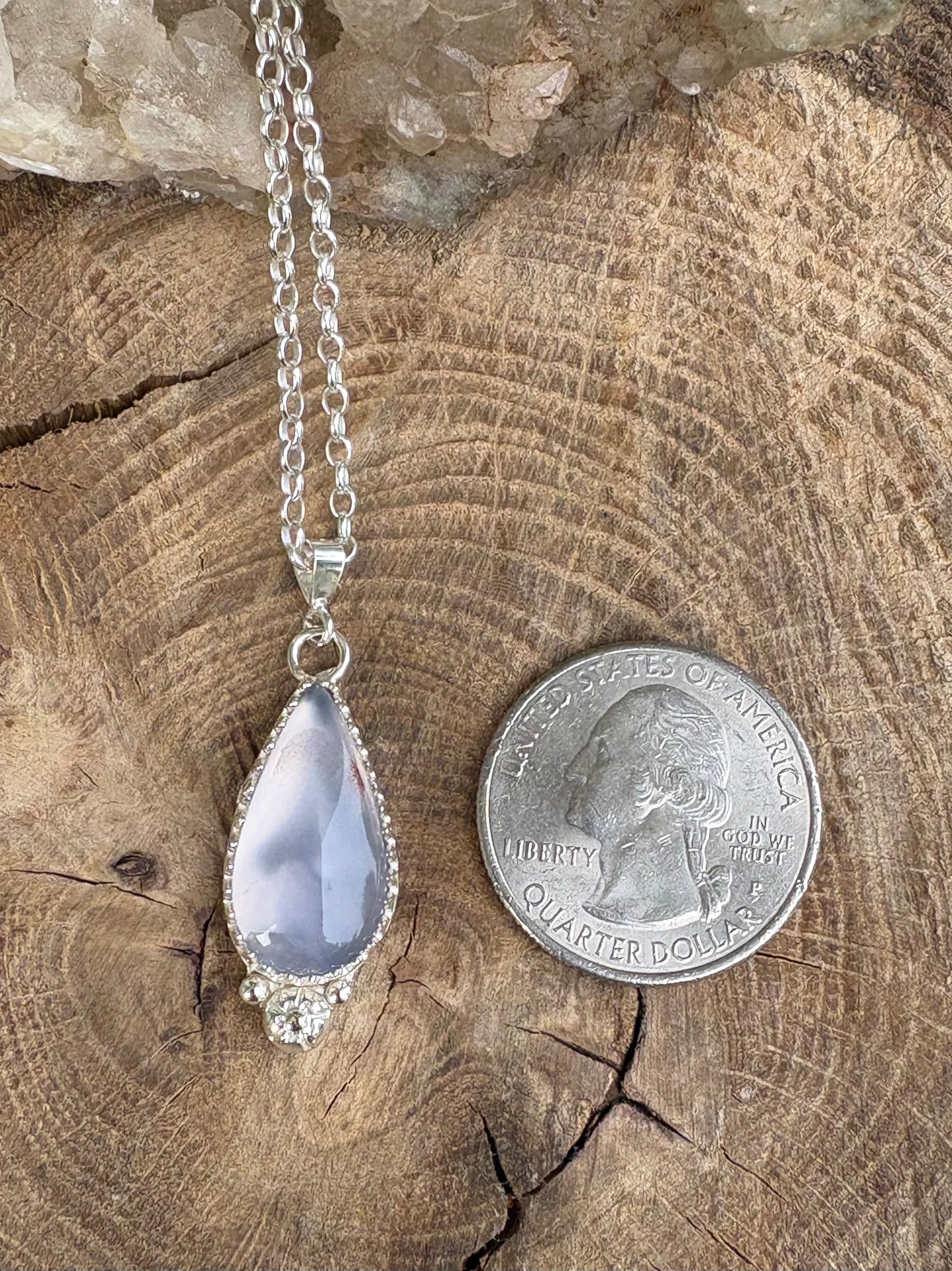 Lilac Turkish Agate Necklace
