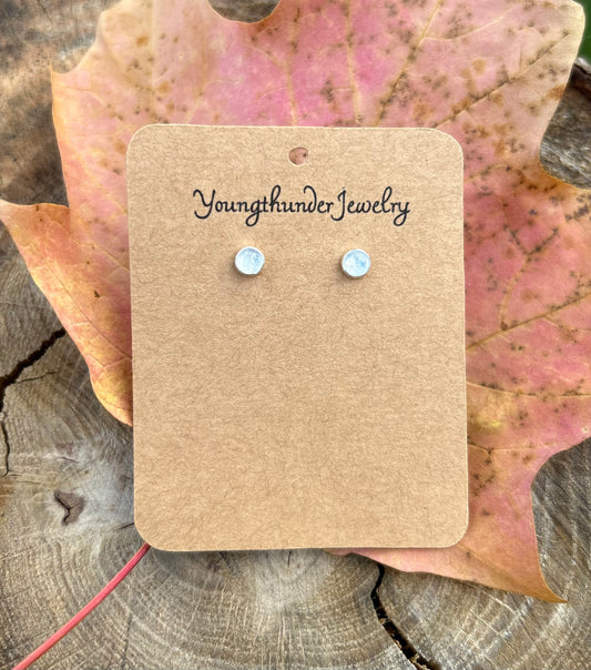 Moonstone Stud Earrings