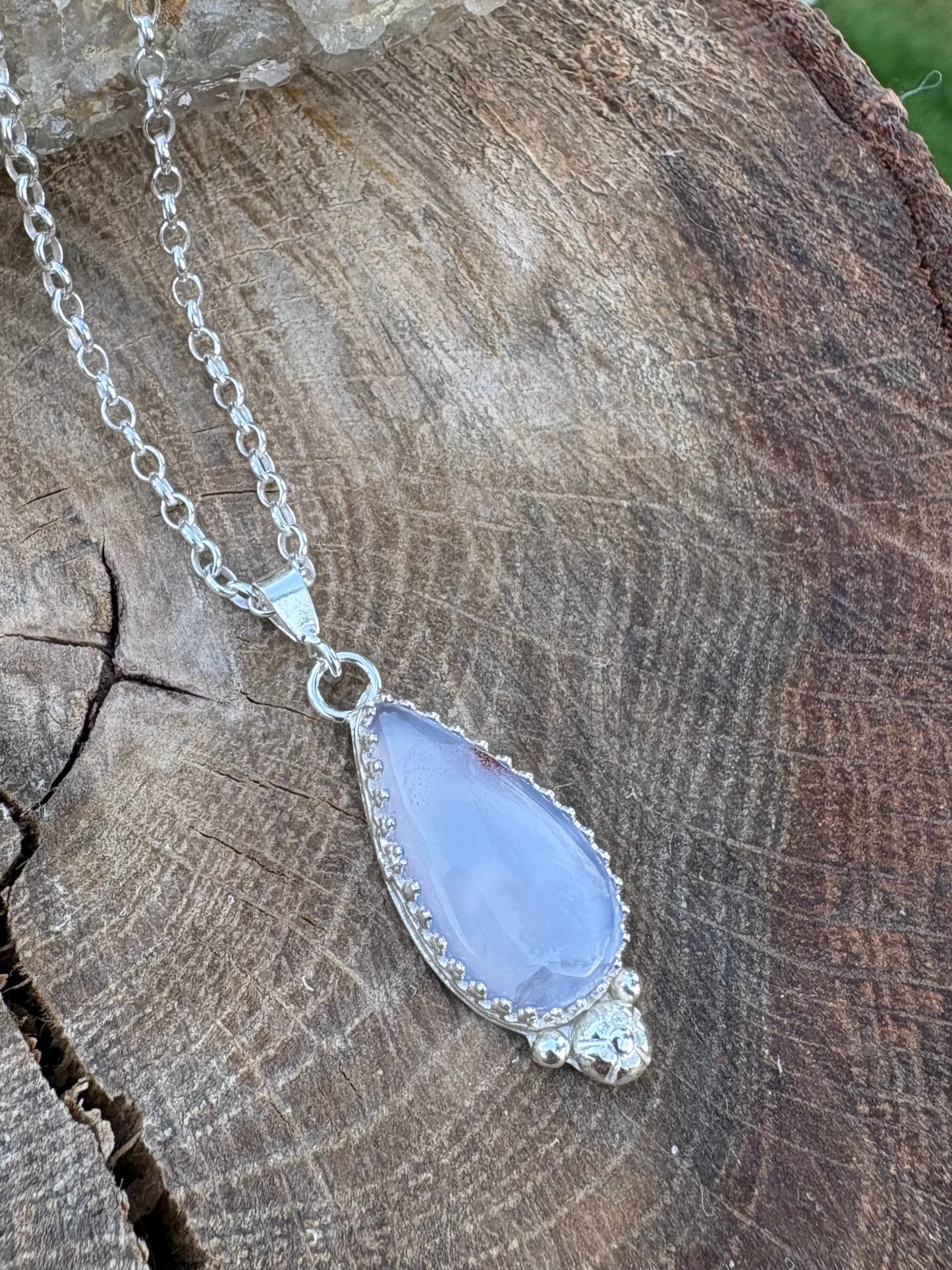 Lilac Turkish Agate Necklace