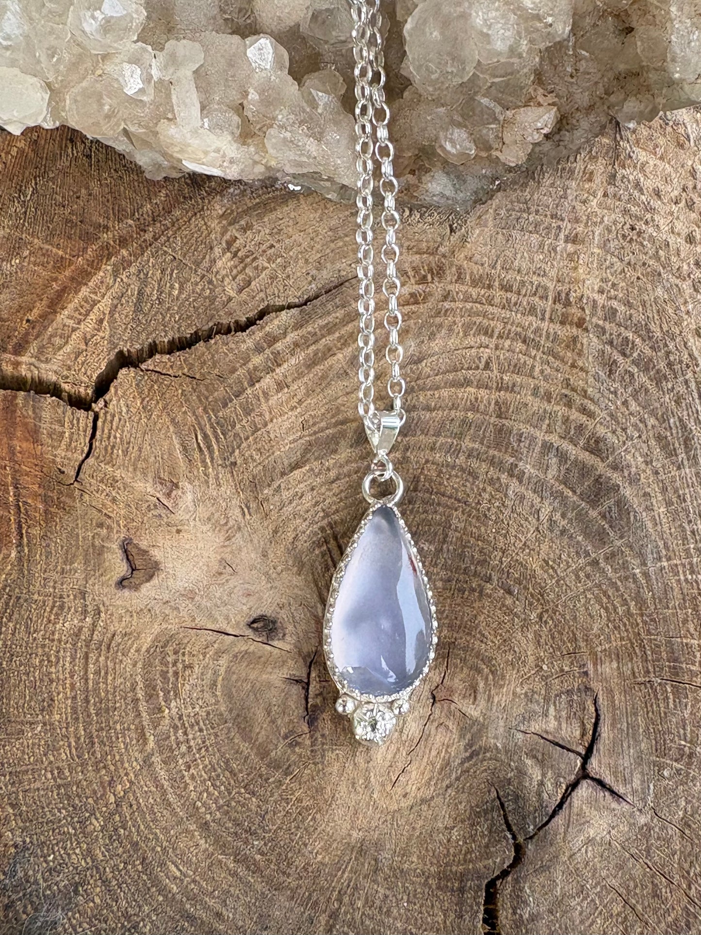 Lilac Turkish Agate Necklace