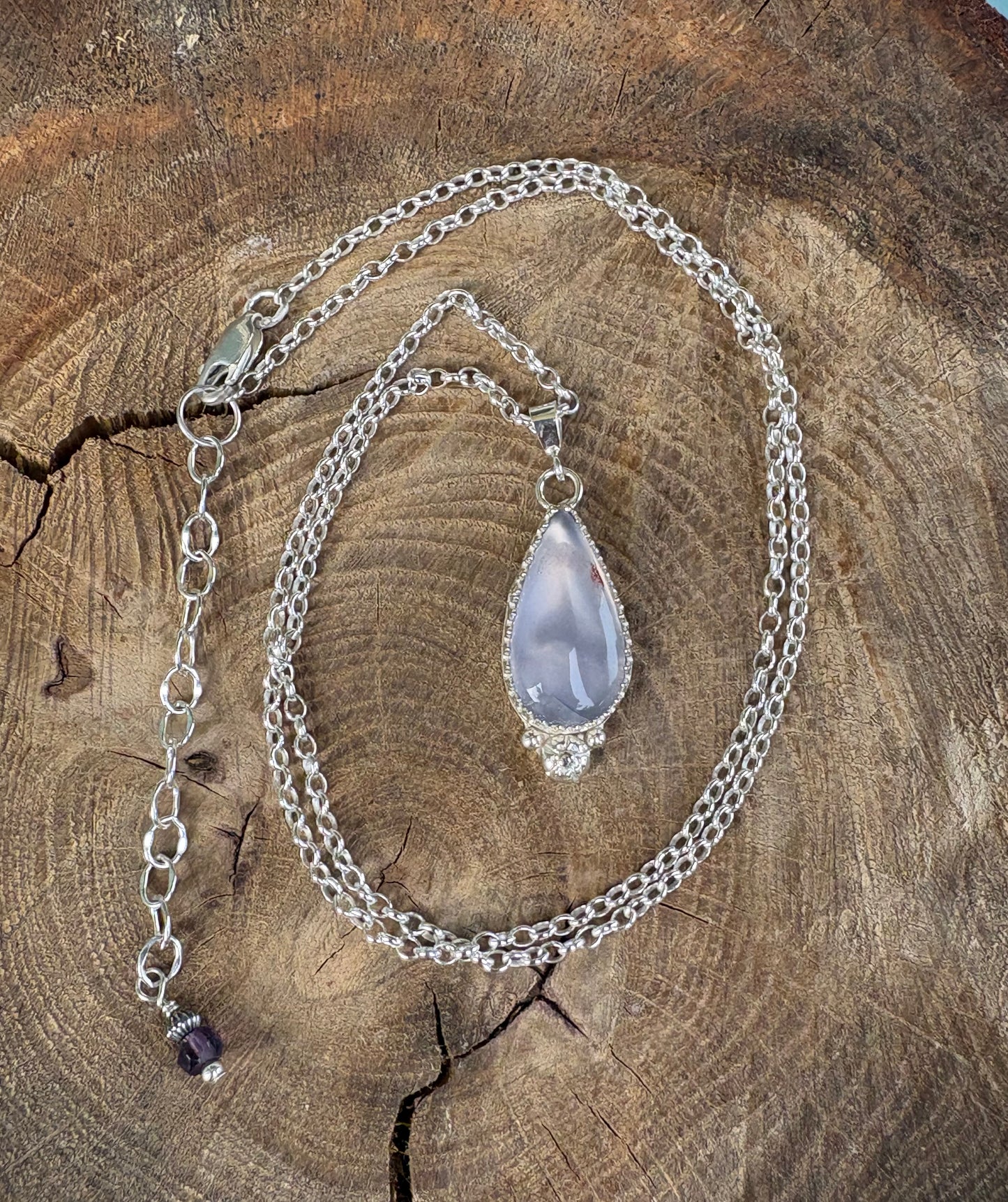 Lilac Turkish Agate Necklace