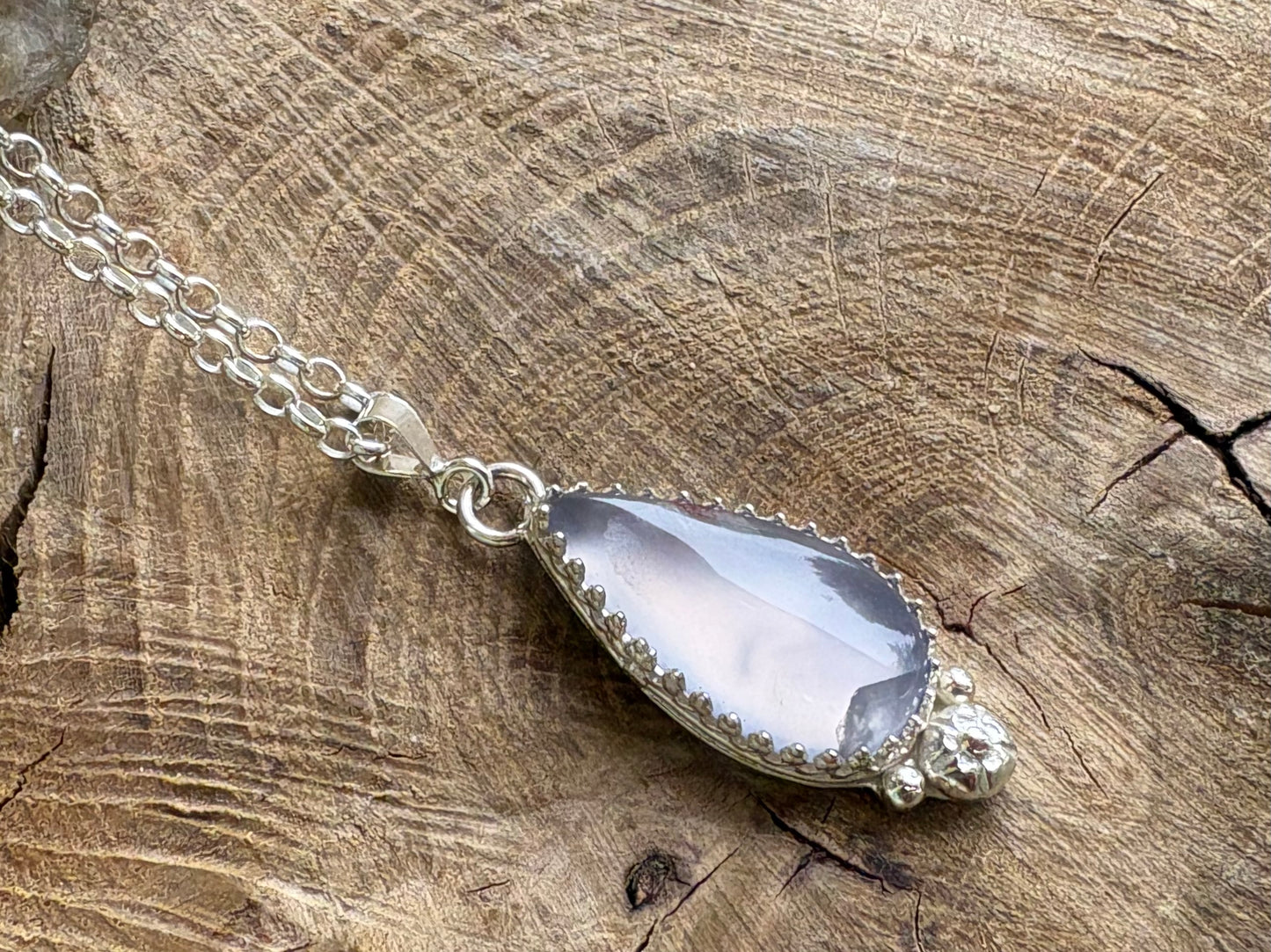 Lilac Turkish Agate Necklace