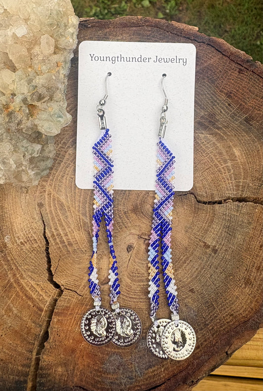 Dark Blue Paaxge Earrings