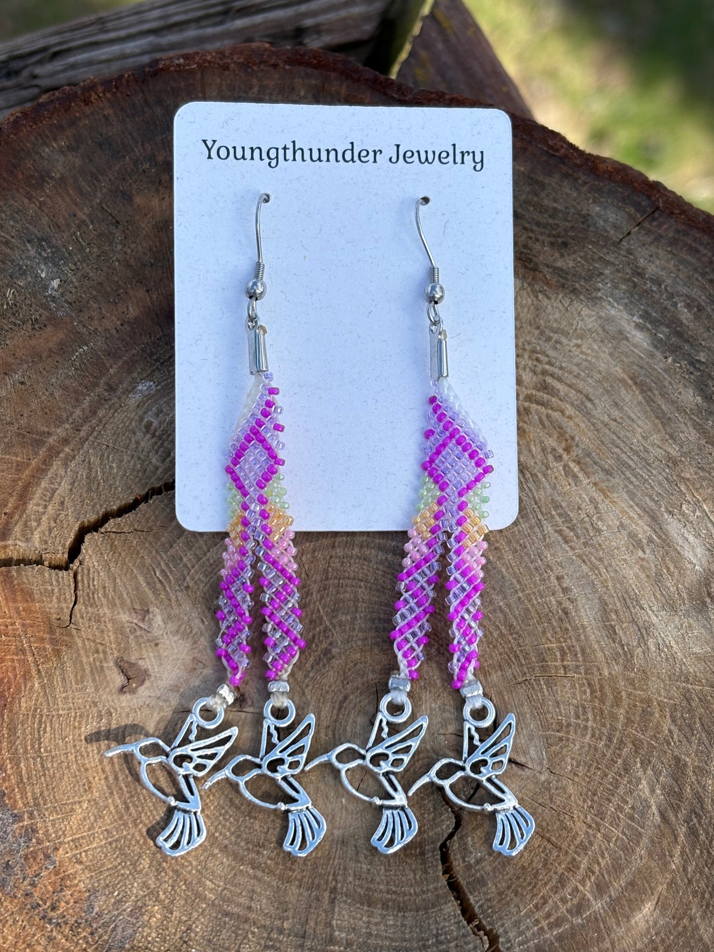 Light Purple Paaxge Earrings