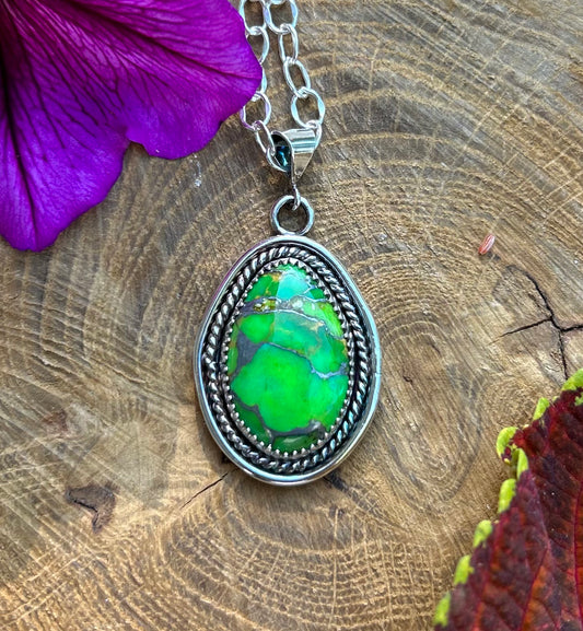 Green Mojave Turquoise Necklace