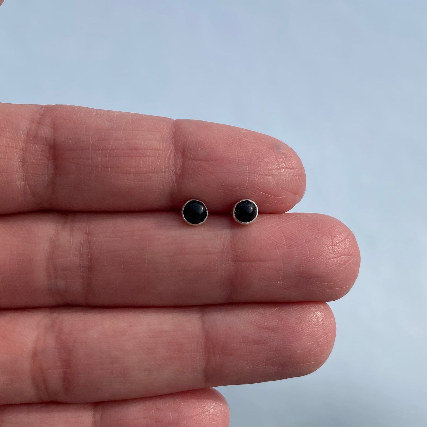 Petite Onyx Studs