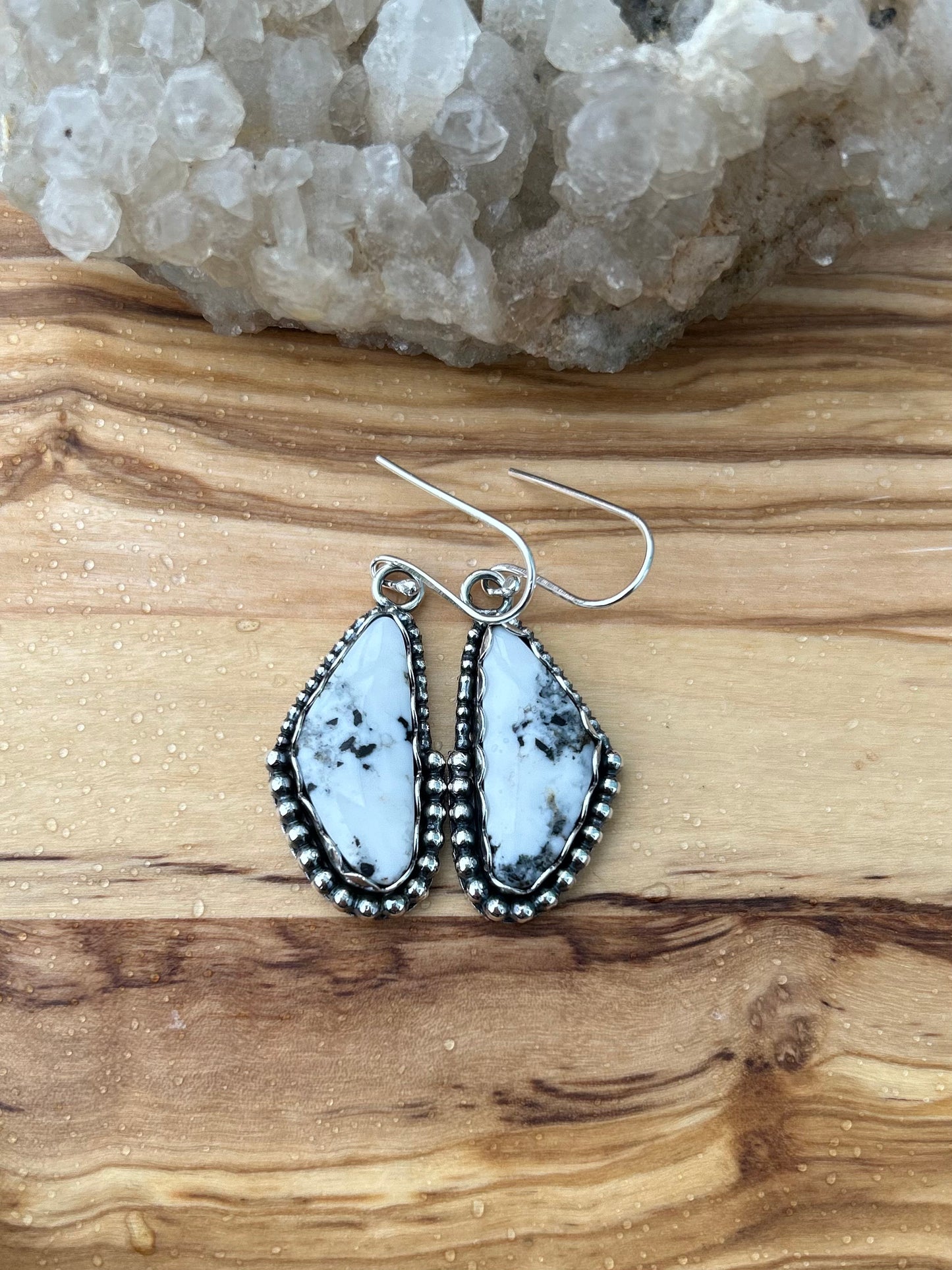 White Buffalo Earrings