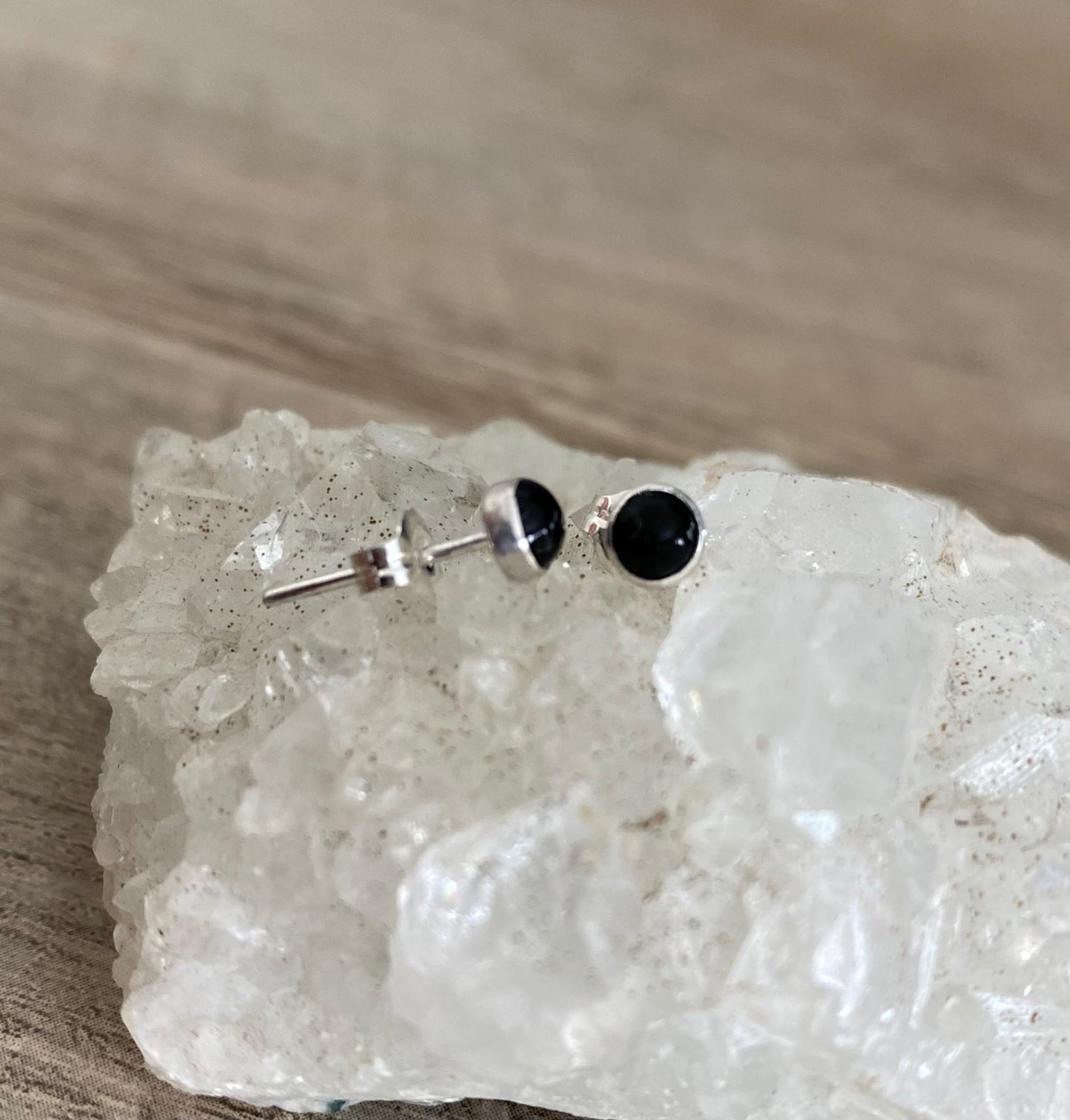 Petite Onyx Studs