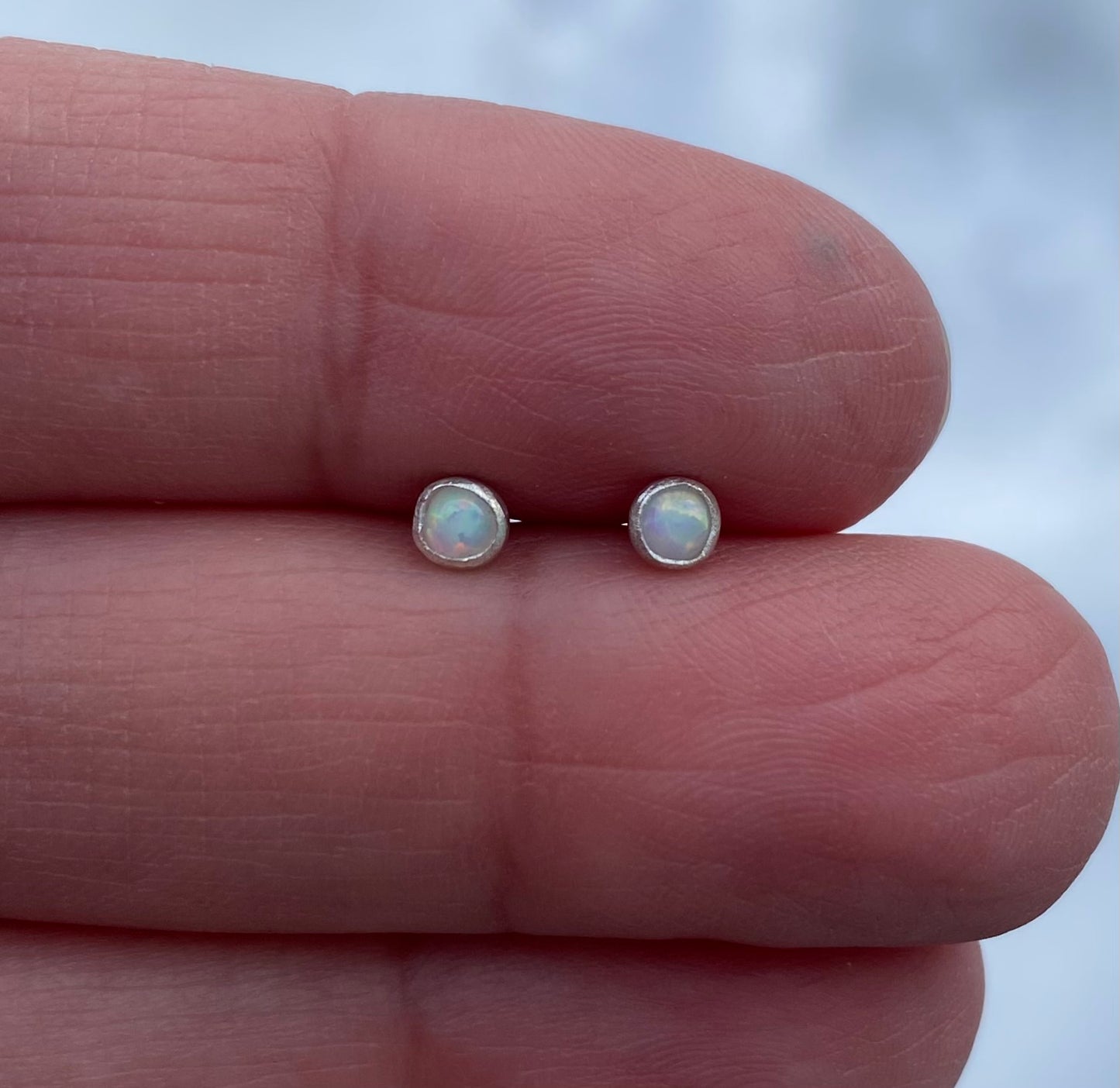 Petite Opal Stud Earrings