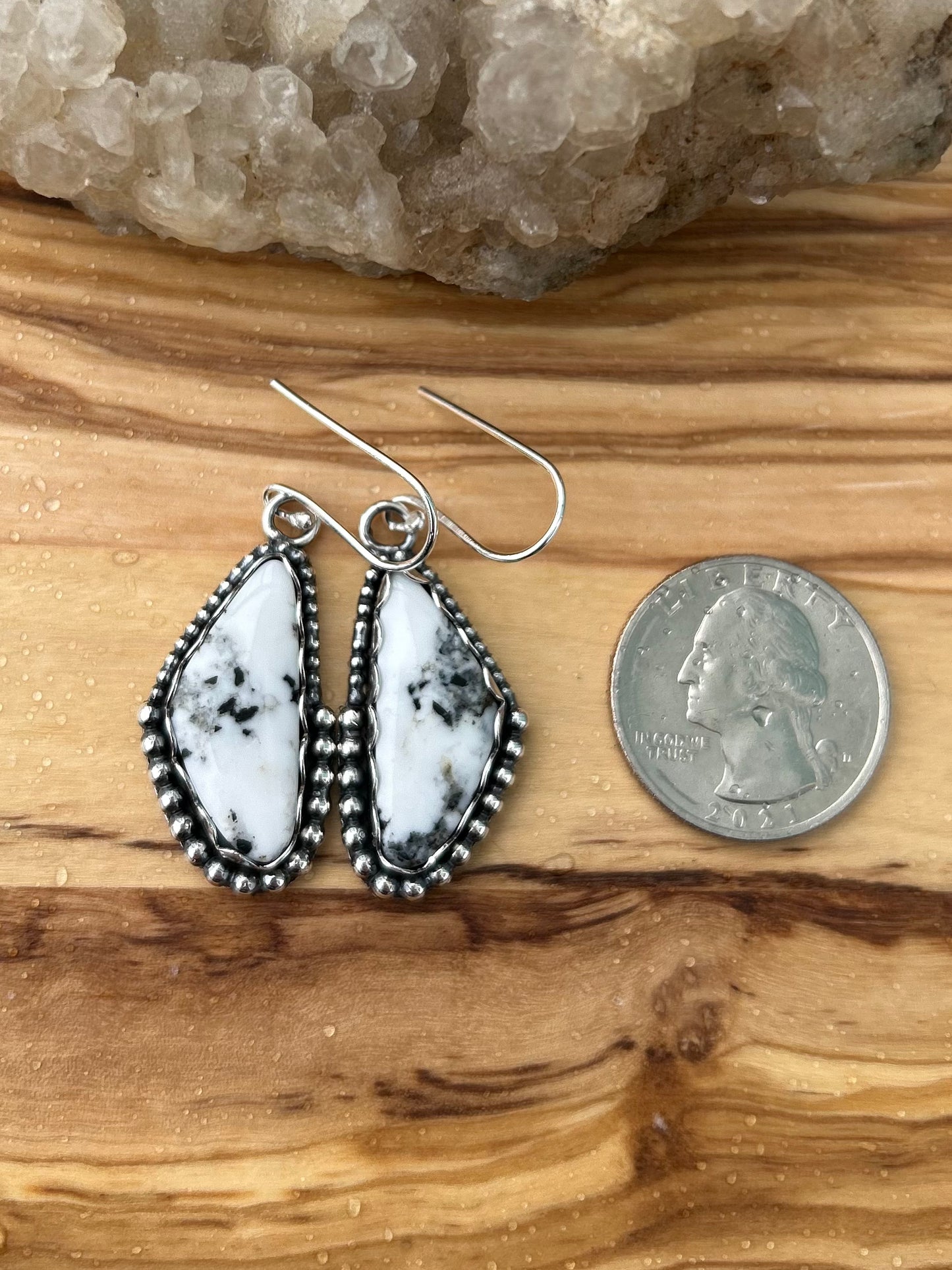 White Buffalo Earrings